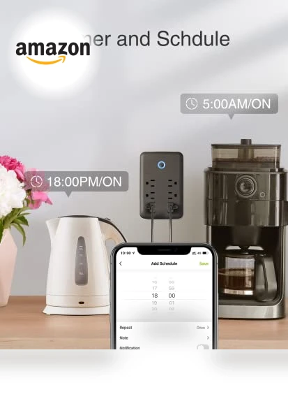 Smart Plug Outlet Extender with USB Wall Charger — Power Solutions & Surge Protection, GHome