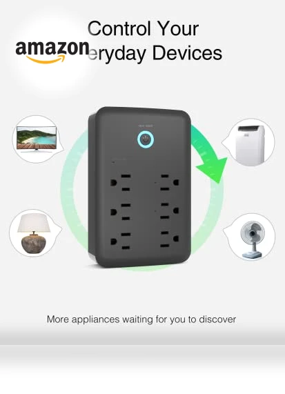 Smart Plug Outlet Extender with USB Wall Charger — Power Solutions & Surge Protection, GHome