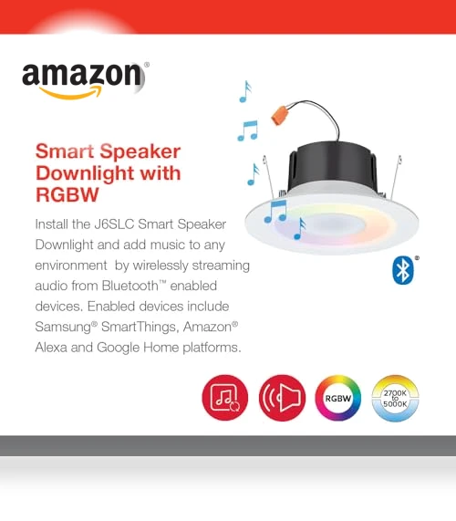 Smart Recessed Light Speaker — LED, Juno