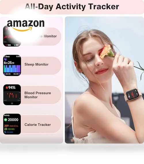 Smart Watch for Women with Alexa, Fitness Tracking, and Waterproof Design — Smartwatches, aeac