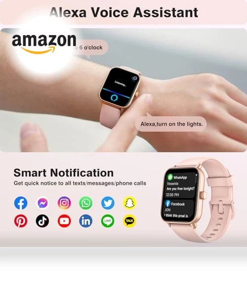 Smart Watch for Women with Alexa, Fitness Tracking, and Waterproof Design — Smartwatches, aeac