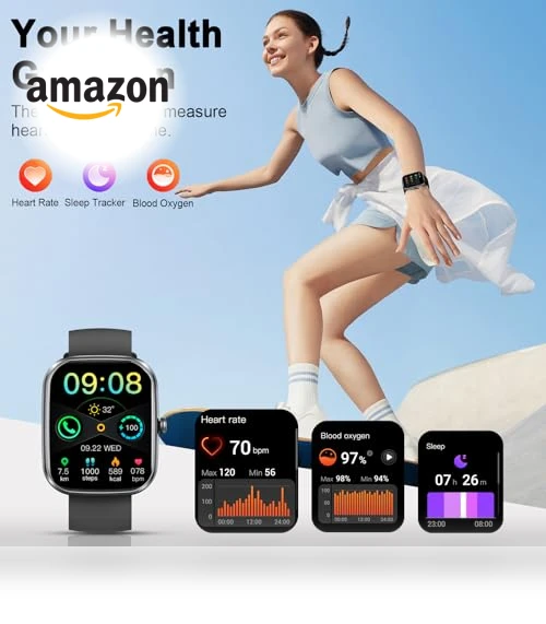 Smart Watch with Bluetooth Call and Fitness Tracking — Smartwatches, Soudorv