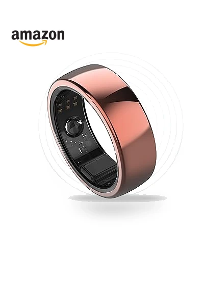 Titanium Unisex Smart Ring with Sleep, Heart Rate, Activity & Fitness Tracking — Smartwatches, aabo