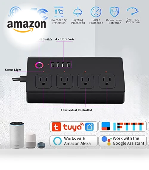 WiFi Surge Protector with USB Ports — Power Solutions & Surge Protection, UseeLink