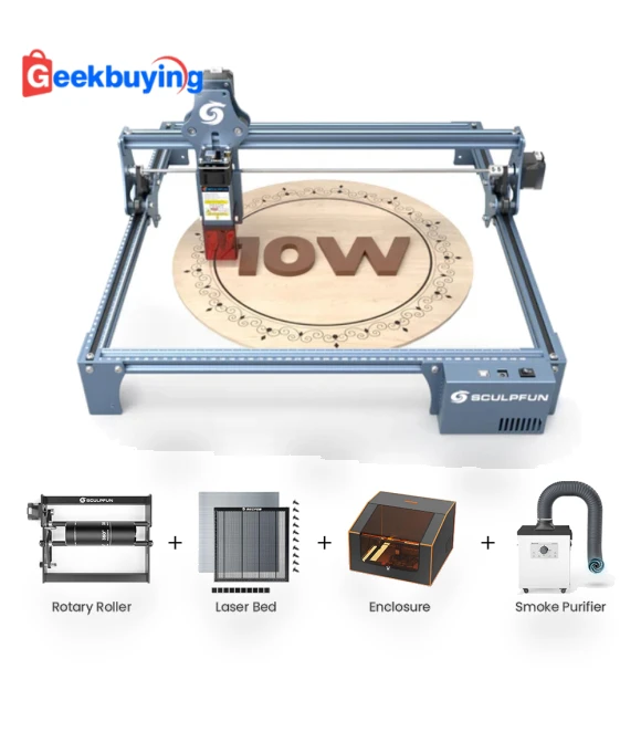 10W Laser Engraver Kit — Engraving Equipment & Accessories, Sculpfun