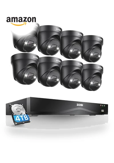 16CH 4K PoE Security Camera System — Smart Home Security, ZOSI