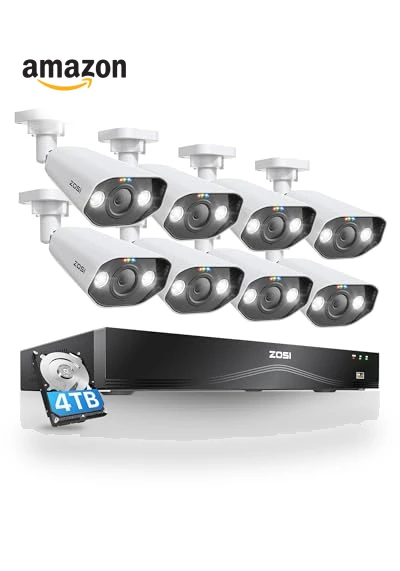 24CH 4K Spotlight PoE Security Camera System — Security Cameras, ZOSI