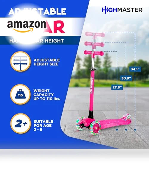 3 Wheel Kick Scooter for Children and Toddlers — Electric Vehicles, HighMaster