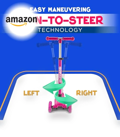 3 Wheel Kick Scooter for Children and Toddlers — Electric Vehicles, HighMaster