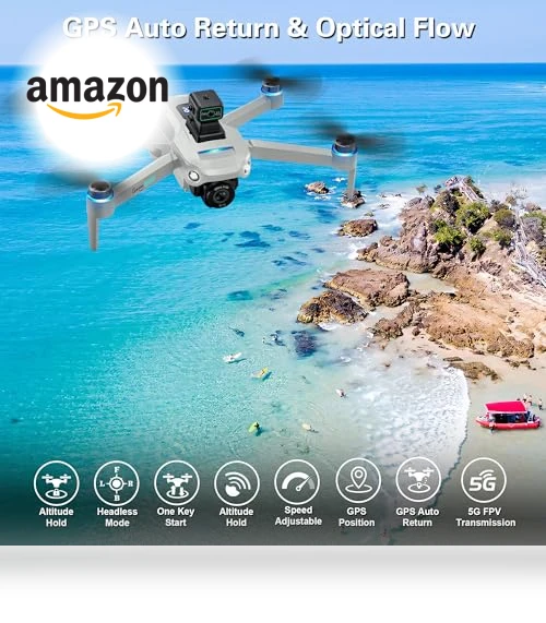 4K UHD Camera Drone with GPS — Drones, CANKETEC