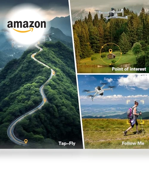 4K UHD Camera Drone with GPS — Drones, CANKETEC