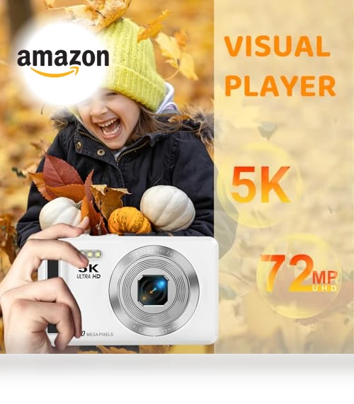 5K Digital Camera with 16X Zoom — Compact Digital Cameras, YiFuar