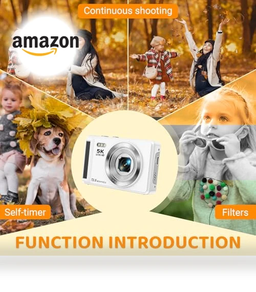 5K Digital Camera with 16X Zoom — Compact Digital Cameras, YiFuar