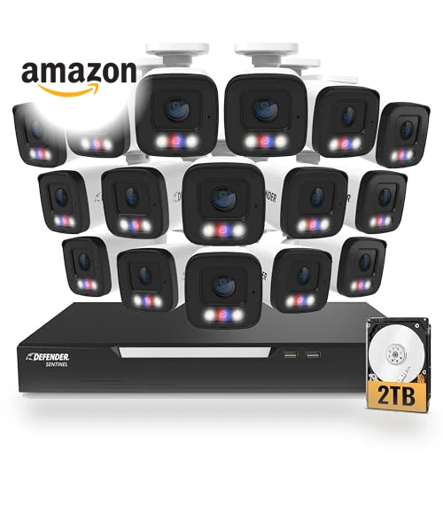 AI Powered Sentinel 4k Poe Security Camera System — Smart Home Security, Defender