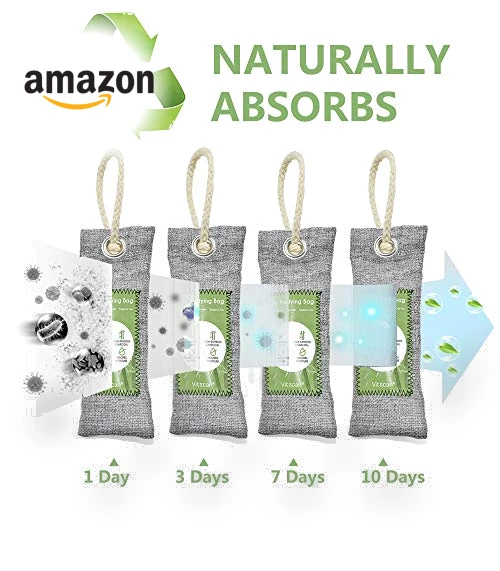 Bamboo Charcoal Air Purifying Bag — Activated Carbon Air Purifiers, Vitscan