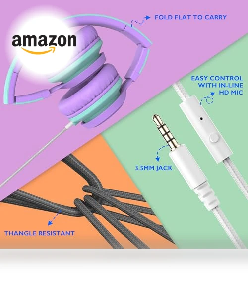 Classroom Headphones Bulk 10 Pack with Microphone — In-Ear Headphones, AILIHEN