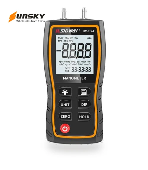 Digital Handheld Differential Pressure Gauge — Differential Pressure Gauges, SNDWAY