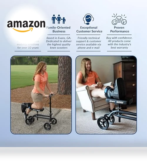 Economy Knee Scooter Steerable Knee Walker — Leg Exercisers, KneeRover