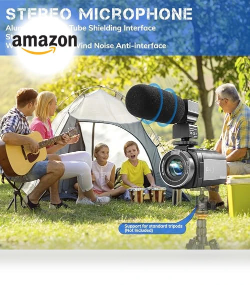 FHD 1080P Video Camera for YouTube — Camcorder, kimonie