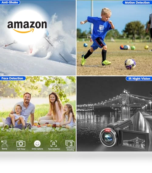 FHD 1080P Video Camera for YouTube — Camcorder, kimonie