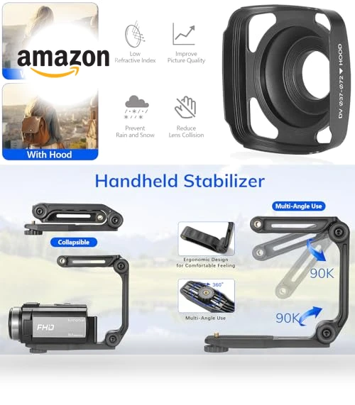 FHD 1080P Video Camera for YouTube — Camcorder, kimonie
