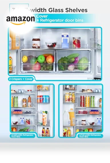 French Door Refrigerator with Built-in Ice Maker — Cooling Solutions, BLACK+DECKER