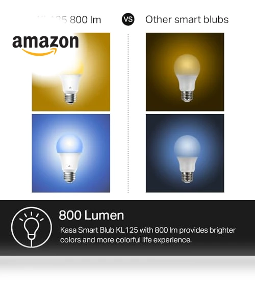 Full Color Changing Dimmable Smart WiFi Light Bulb — Lighting Solutions, Kasa Smart