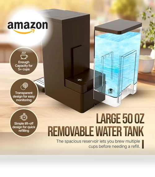 Hot And Iced Coffee Maker with Milk Frother — Coffee & Espresso Combos, NOBLE VISTA