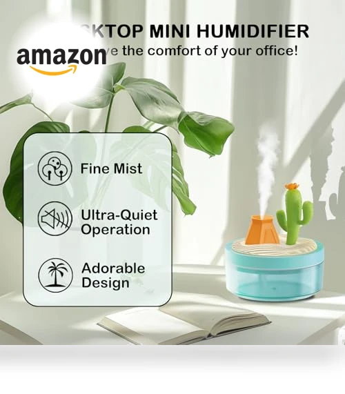 Night Light Humidifier with 2 Mist Modes — Air Moisturizers, ShunChengFa