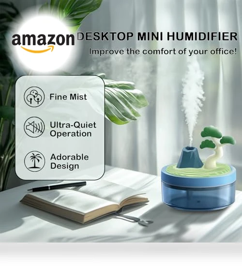Night Light Humidifier with 2 Mist Modes — Air Moisturizers, ShunChengFa