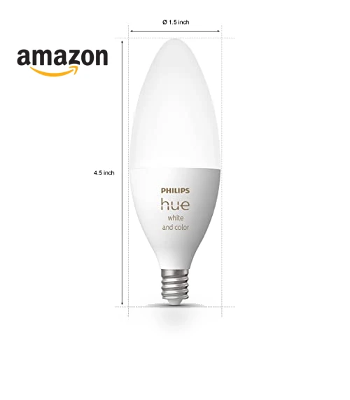 Smart 40W Candle-Shaped LED Bulb - White and Color Ambiance — LED, Philips Hue