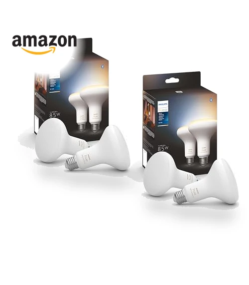 Smart 85W BR30 LED Bulb - White Ambiance Warm-to-Cool White Light - 4 Pack — LED, Philips Hue