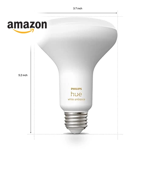 Smart 85W BR30 LED Bulb - White Ambiance Warm-to-Cool White Light - 4 Pack — LED, Philips Hue