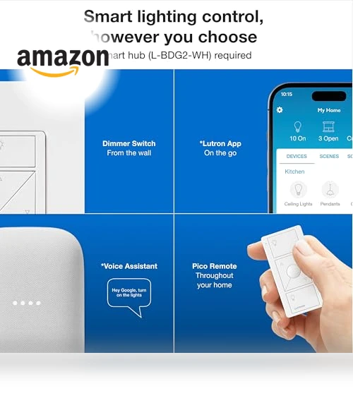 Smart Dimmer Switch Kit with Hub — Smart Home Hubs & Controllers, Lutron
