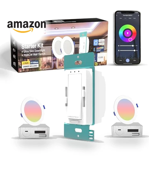 Smart RGB Recessed Lights with Smart Wall Switch — LED, Colorado Lighting
