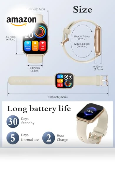 Smart Watch with Fitness Tracker — Smartwatches, RUIMEN