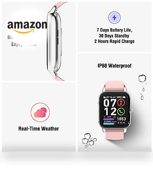 Smart Watch with Heart Rate Monitor — Smartwatches, Poounur