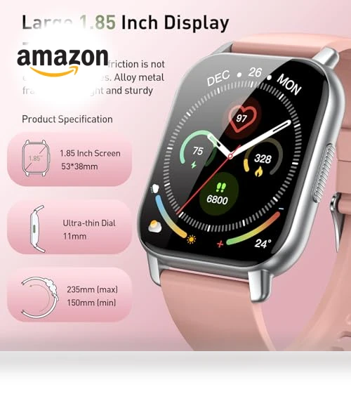 Smart Watch with Heart Rate Monitor — Smartwatches, Poounur