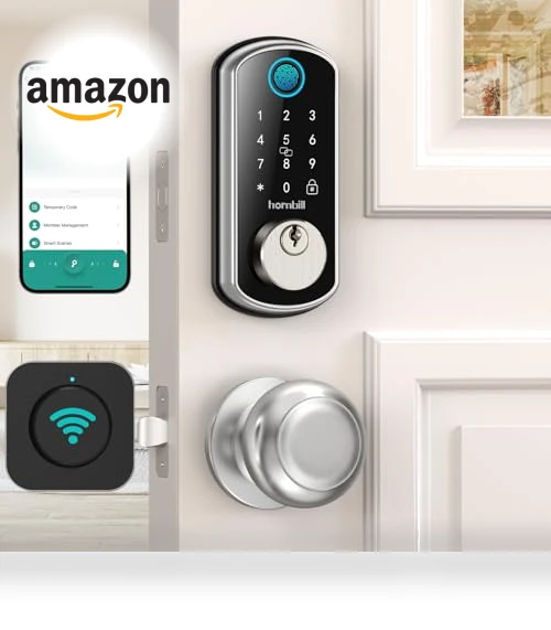 Smart WiFi Door Lock Set — Smart Home Security, hornbill