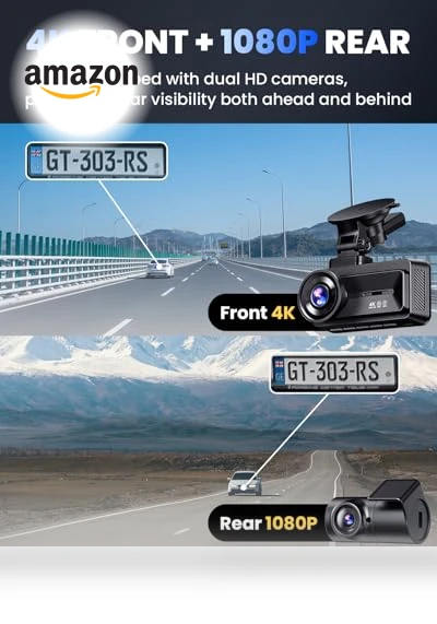Touch Screen 4k Car Camera with STARVIS Sensor — Rearview Safety Systems, COOLCRAZY