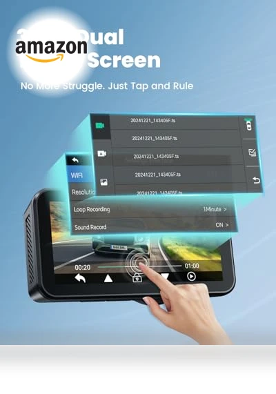 Touch Screen 4k Car Camera with STARVIS Sensor — Rearview Safety Systems, COOLCRAZY
