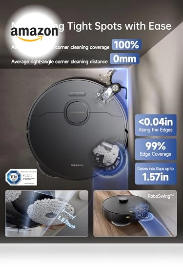 Ultra Robotic Vacuum with Removable & Liftable Mop — Smart Cleaning Robots, Dreame