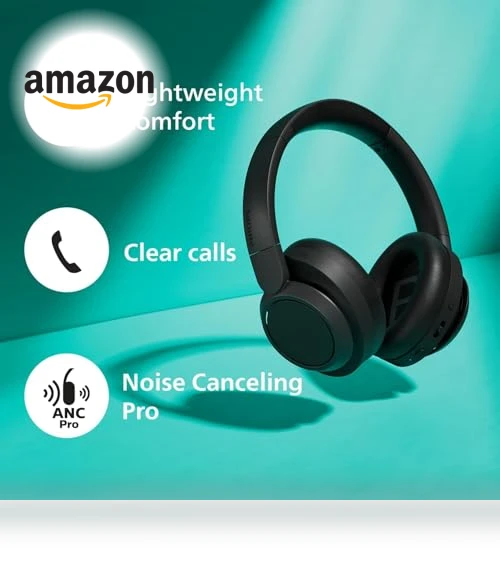 Wireless Over-Ear Headphones with Noise Canceling Pro — Over-Ear Headphones, Philips