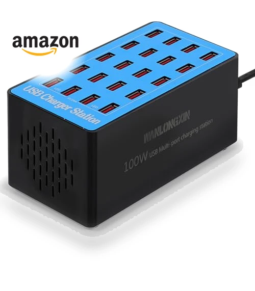 100W 20-Port USB Charging Station — Power Hubs, Shenzhen Wanlongxin Electronic Technology Co., Ltd.