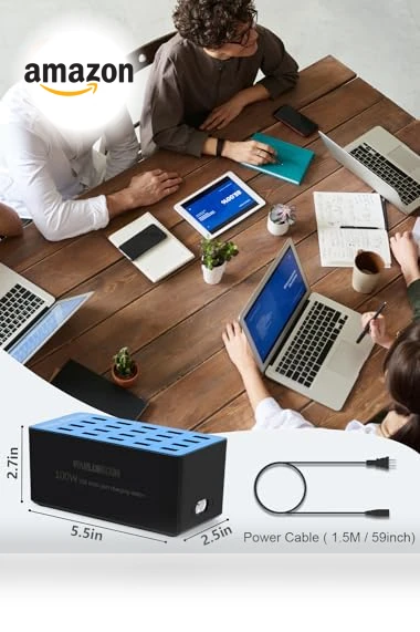 100W 20-Port USB Charging Station — Power Hubs, Shenzhen Wanlongxin Electronic Technology Co., Ltd.