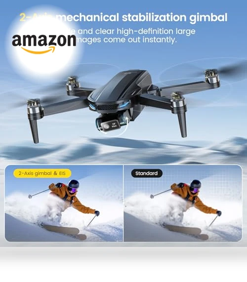 2 Axis Mechanical Gimbal EIS GPS Drone with Camera — Drones, DEERC