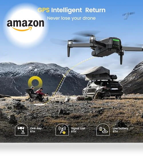 2 Axis Mechanical Gimbal EIS GPS Drone with Camera — Drones, DEERC
