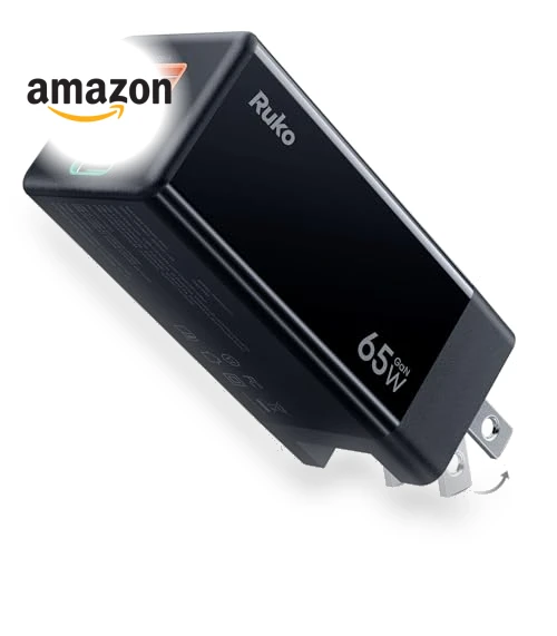 3-Port GaN Fast Charger Block — Chargers & Adapters, Ruko