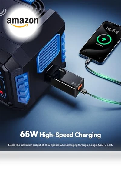 3-Port GaN Fast Charger Block — Chargers & Adapters, Ruko