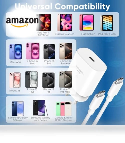30W USB C Fast Charger with 10FT Type C to C Cable — Chargers, Shenzhen Xihuida Electronics Co., Ltd.